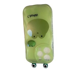 Cute Green Frog iPhone 15 Pro Cell Phone Case Cover‎ Novelty Fun